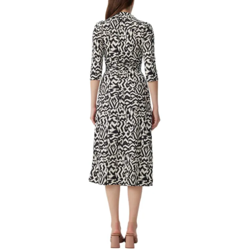 Diane Von Furstenberg SS25 Long Sleeved Dress Women's Black-3