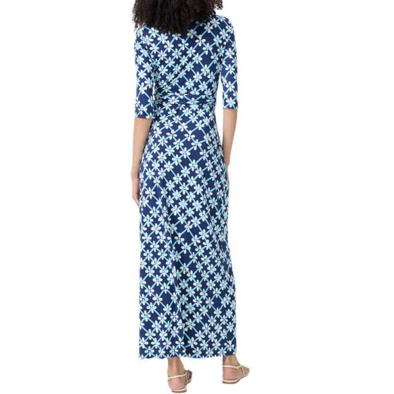 Diane Von Furstenberg FW25 Long Sleeved Dress Women's Blue-2