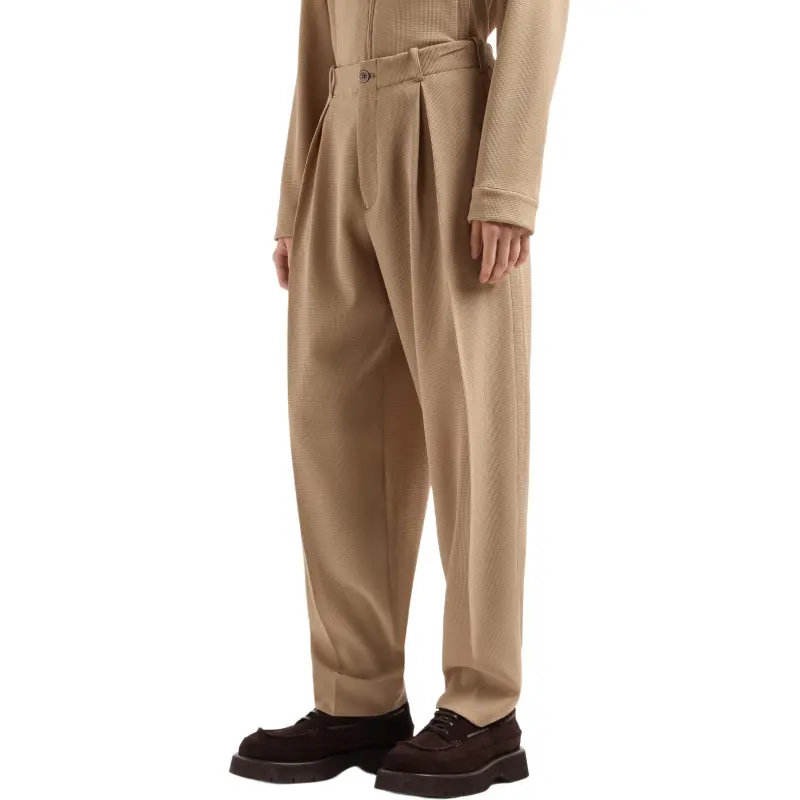 EMPORIO ARMANI Pleat detail Trousers-1