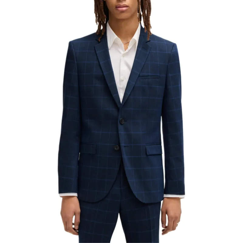 HUGO BOSS Business Suit Coat Men's Blue-1