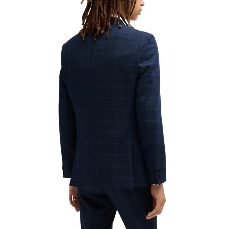 HUGO BOSS Business Suit Coat Men's Blue-2