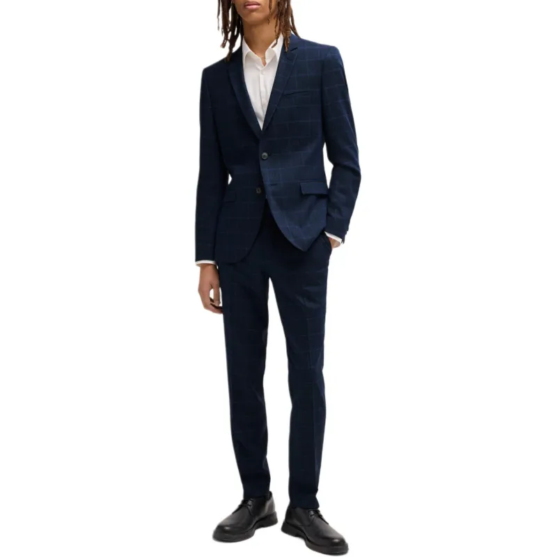 HUGO BOSS Business Suit Coat Men's Blue-4