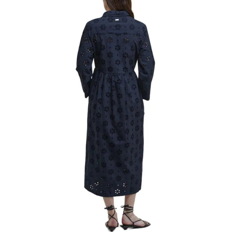 BARBOUR Long Sleeved Dress Women's Marine Blue-2