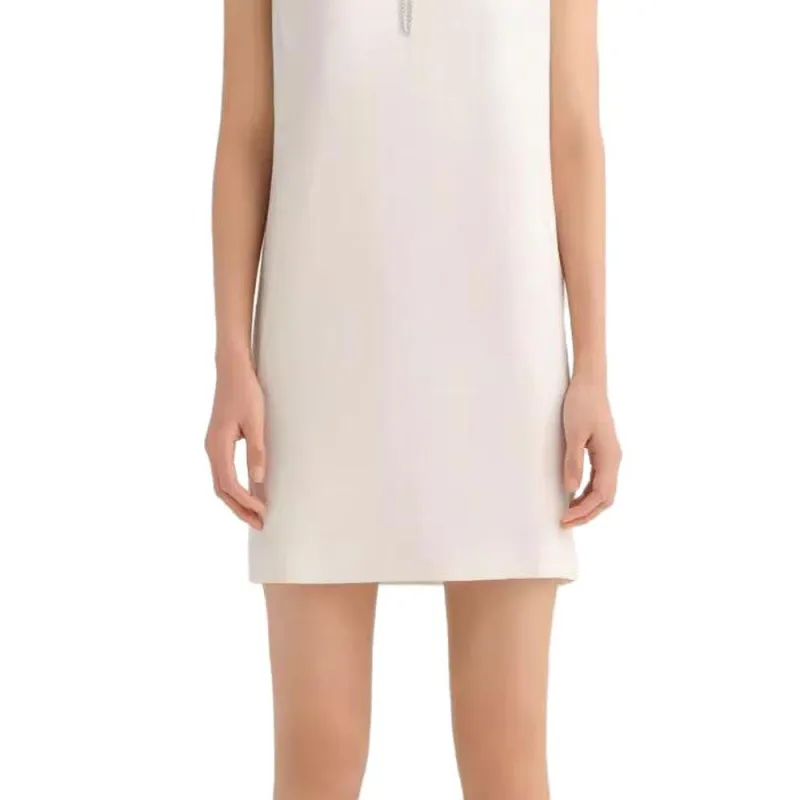 KARL LAGERFELD SS23 Sleeveless Dress Women's White-4