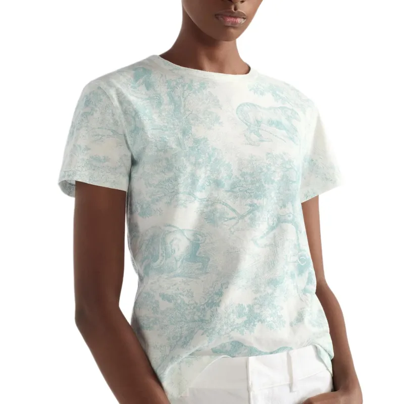DIOR Dioriviera T Shirt Women's Light Blue-2
