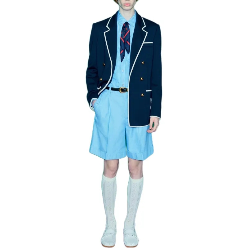 Valentino SS25 Denim Shorts Men's Blue-2