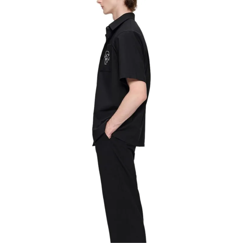 KARL LAGERFELD Shirt Men's Black-3