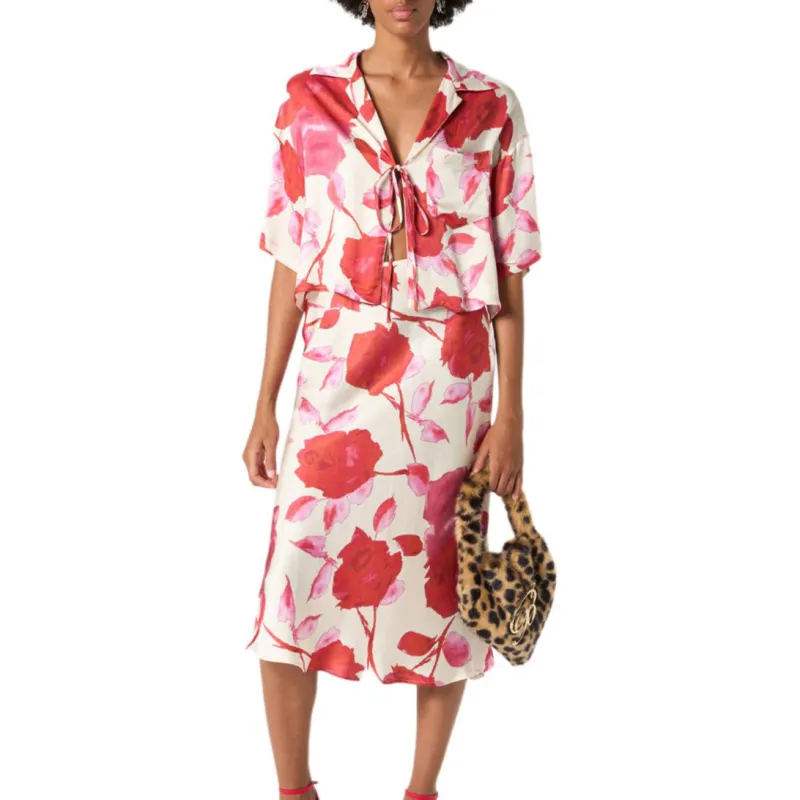 Blumarine Floral print Midi Skirt-1