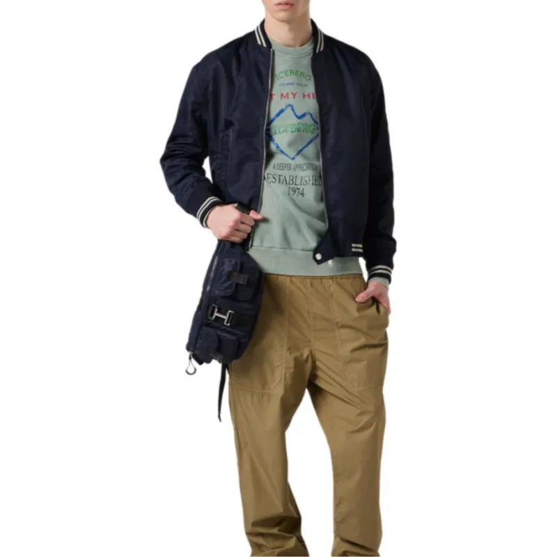 Iceberg SS25 Jackets Coats Men's Blue-1