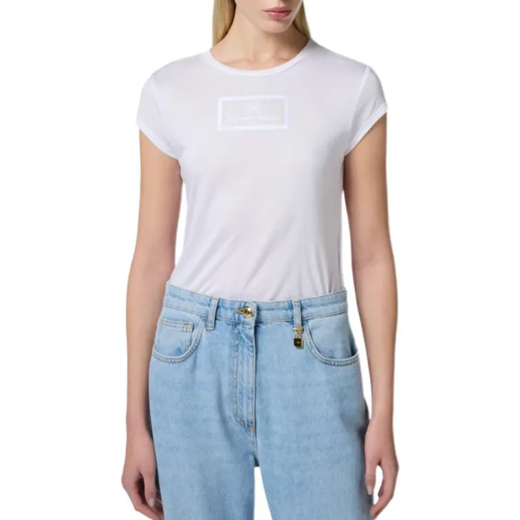 Elisabetta Franchi Embroidered Jersey T Shirt-1