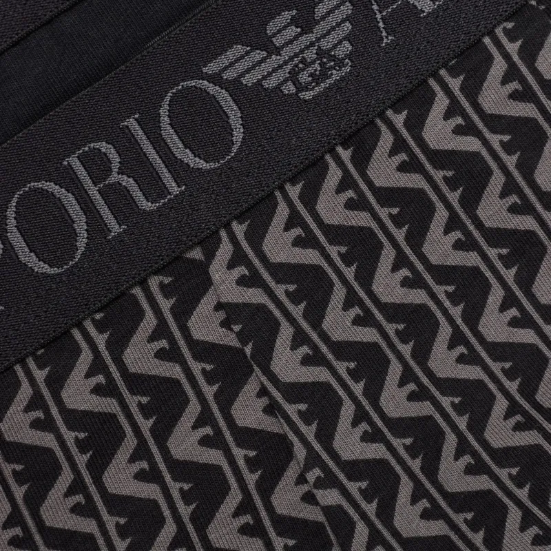 EMPORIO ARMANI Two pack Of Boxer Briefs With A Mixed Pattern Print-1