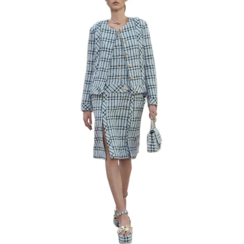 CHANEL 25S Spring Summer Collection Jackets & Coats Women's Light Blue-2