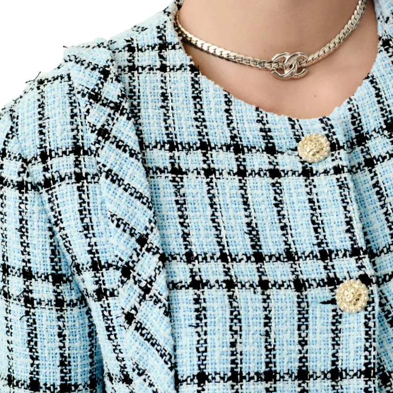 CHANEL 25S Spring Summer Collection Jackets & Coats Women's Light Blue-4