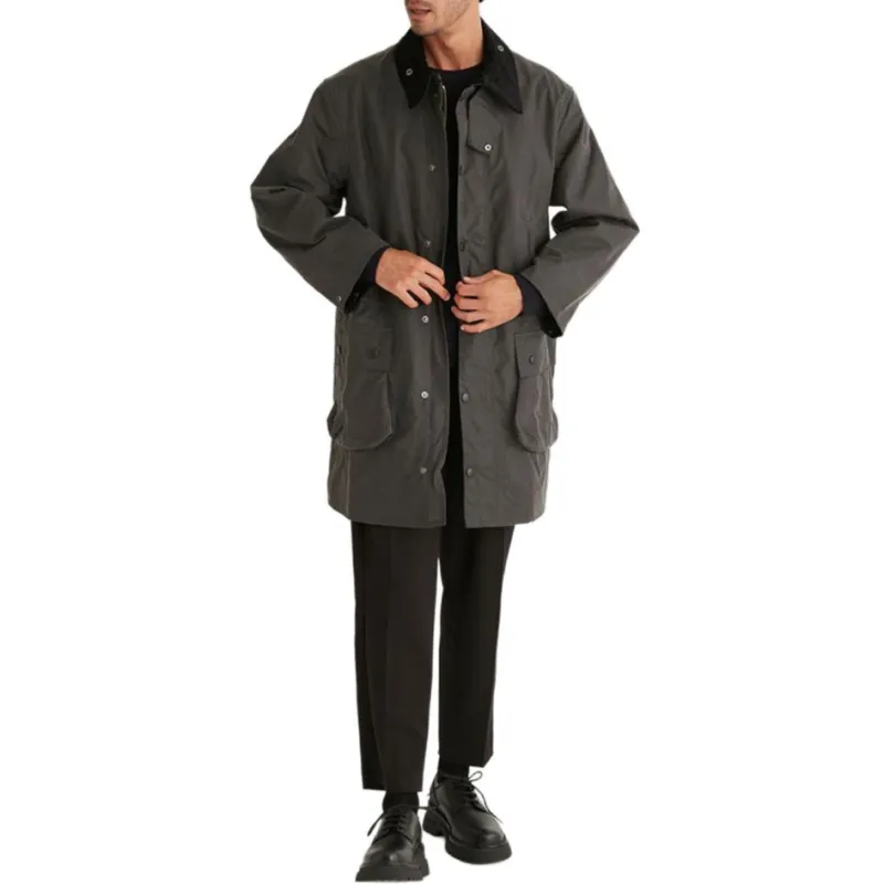 BARBOUR Coats Men Gray-3
