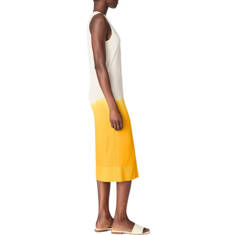 Bottega Veneta SS25 Sleeveless Dress Women's White Yellow-2