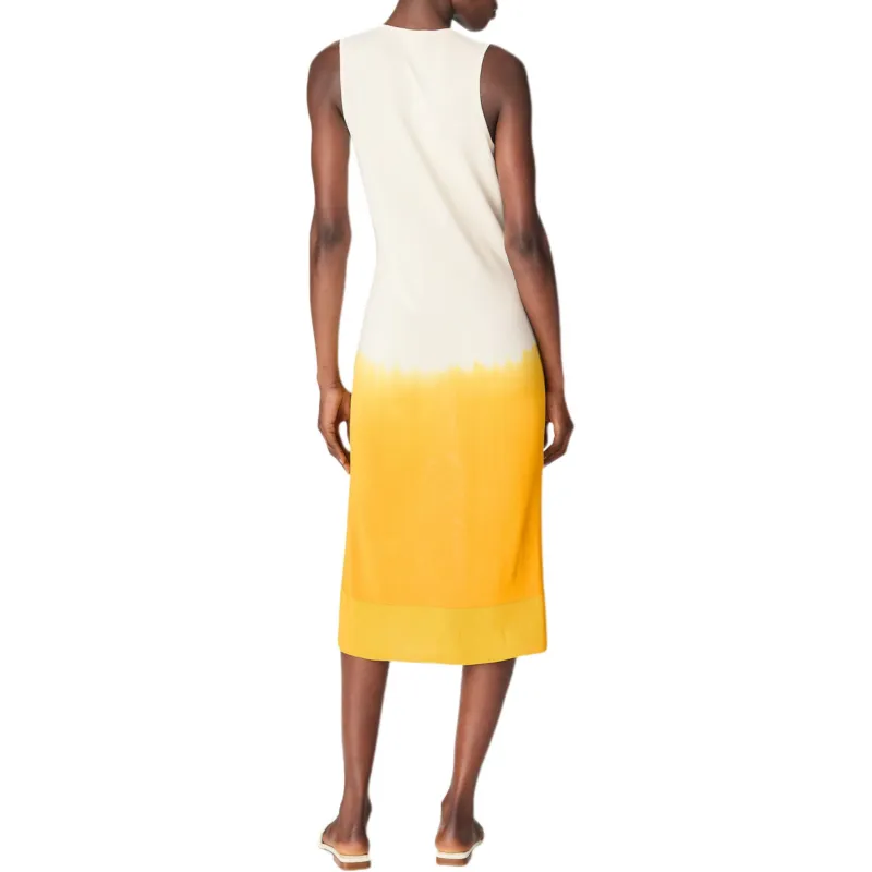 Bottega Veneta SS25 Sleeveless Dress Women's White Yellow-1