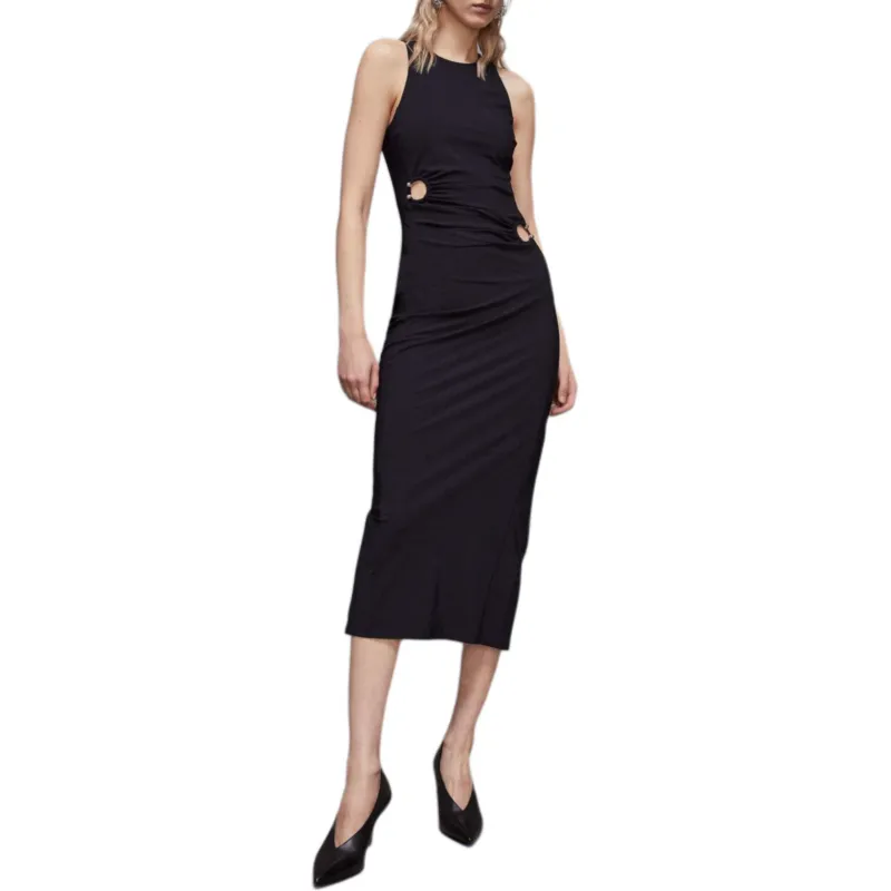 Patrizia Pepe Piercing detail Midi Dress-3