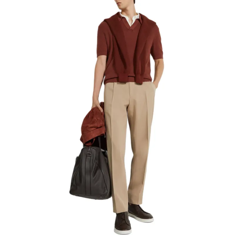 Ermenegildo Zegna Cotton Polo Shirt-1