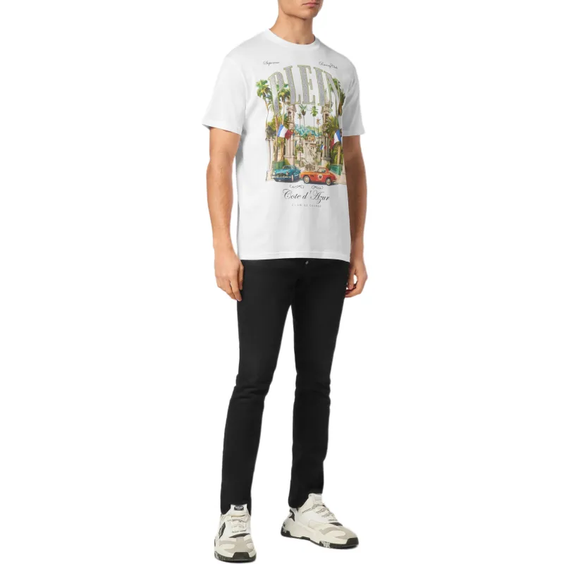 PHILIPP PLEIN Club De Course print T shirt-3