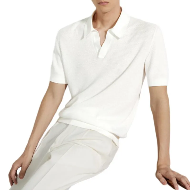 Ermenegildo Zegna V neck Cotton Polo Shirt-3