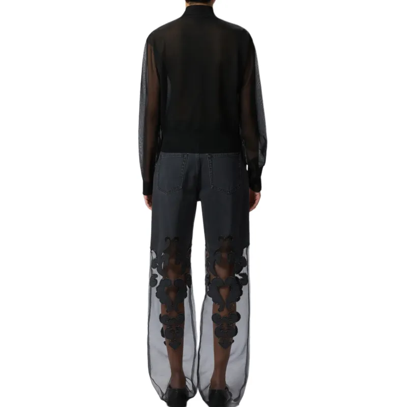 PINKO X Patrick McDowell Half zip Blouse-4