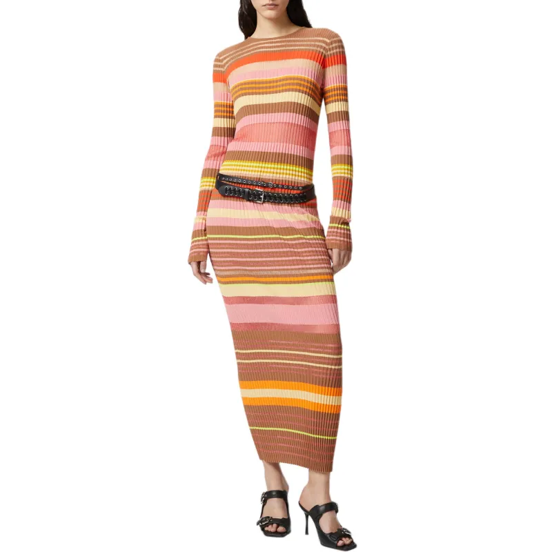 PINKO Striped Midi Dress-2