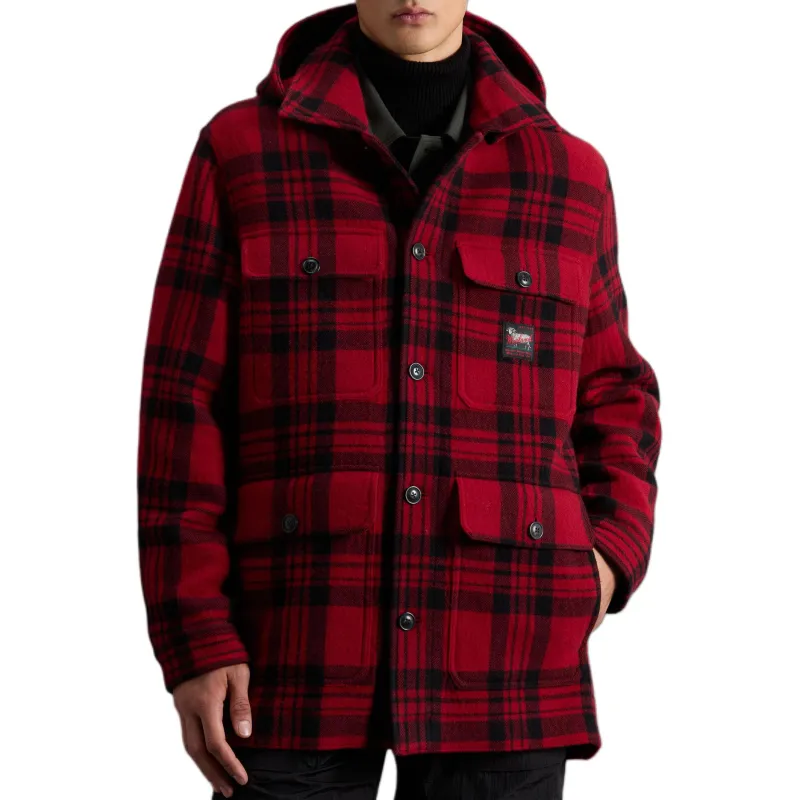 WOOLRICH X Todd Snyder Removable Hood Check Jacket-2