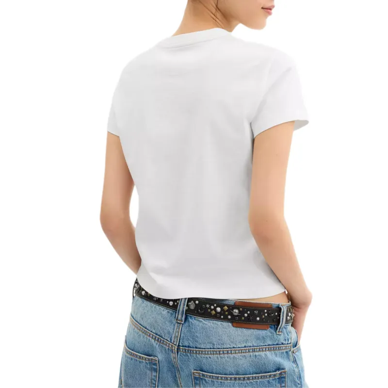 COACH Regular T Shirt Women's White-3