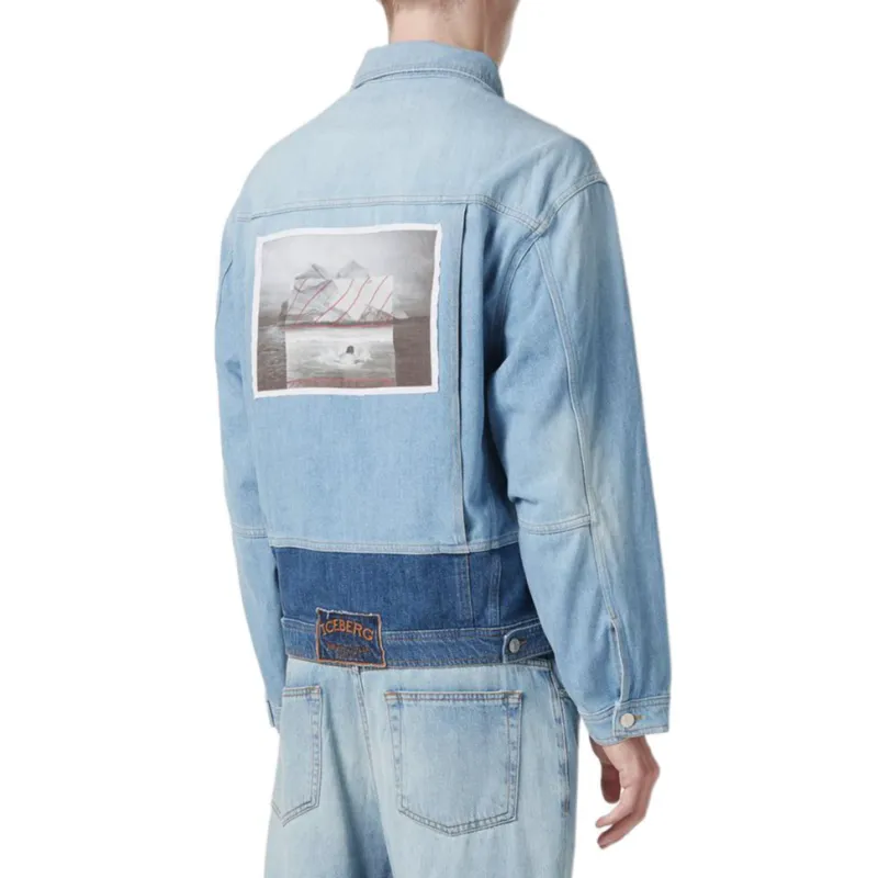 Iceberg SS25 Denim Jacket Men's Blue-3