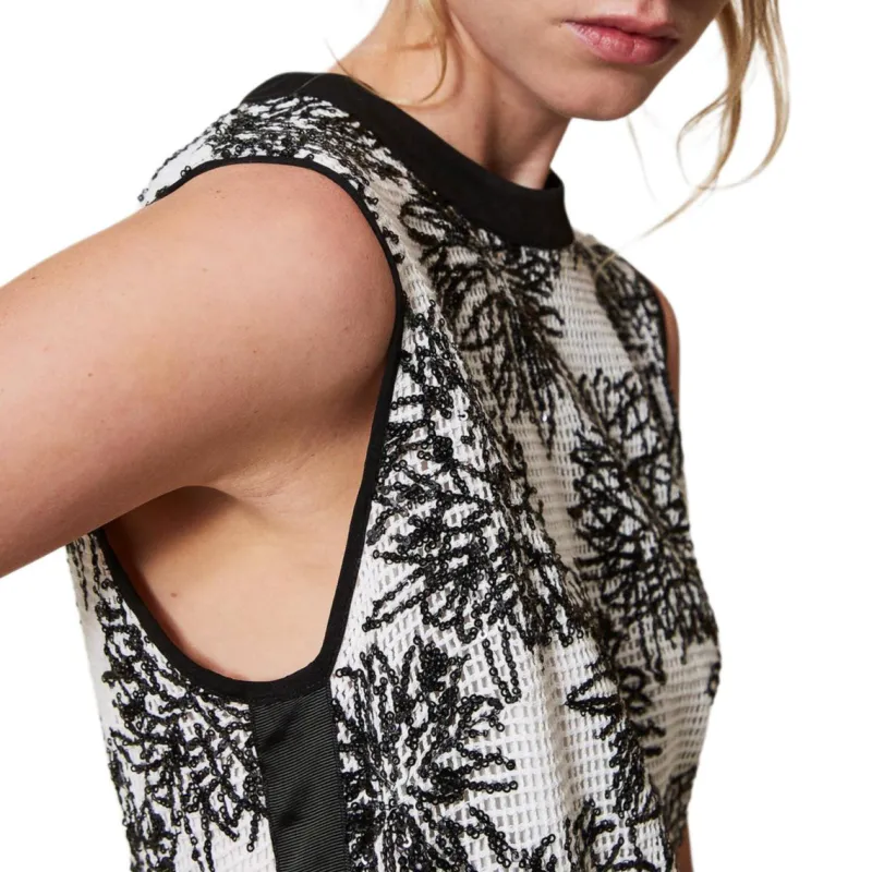 Twinset Sequin embellished Mini Dress-4