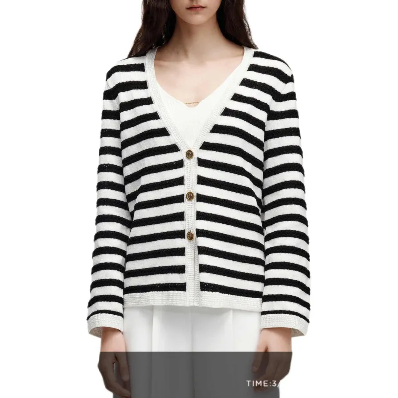 KARL LAGERFELD Knitwear Women's Black White-1