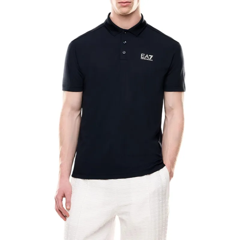 EMPORIO ARMANI Logo print Polo Shirt-1