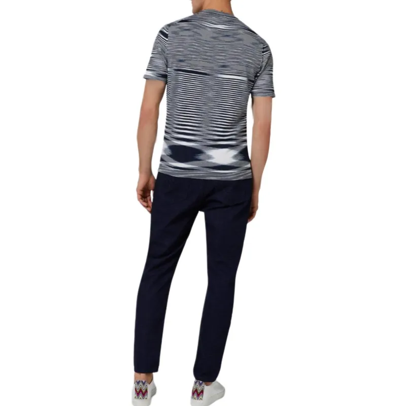 MISSONI Stripe Printed Short Sleeved Crewneck T Shirt-2