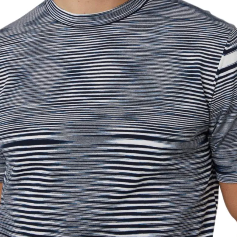 MISSONI Stripe Printed Short Sleeved Crewneck T Shirt-4