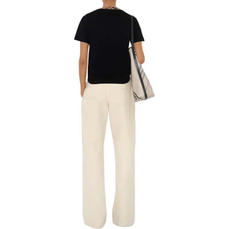 Burberry T Shirts Women's Black-2