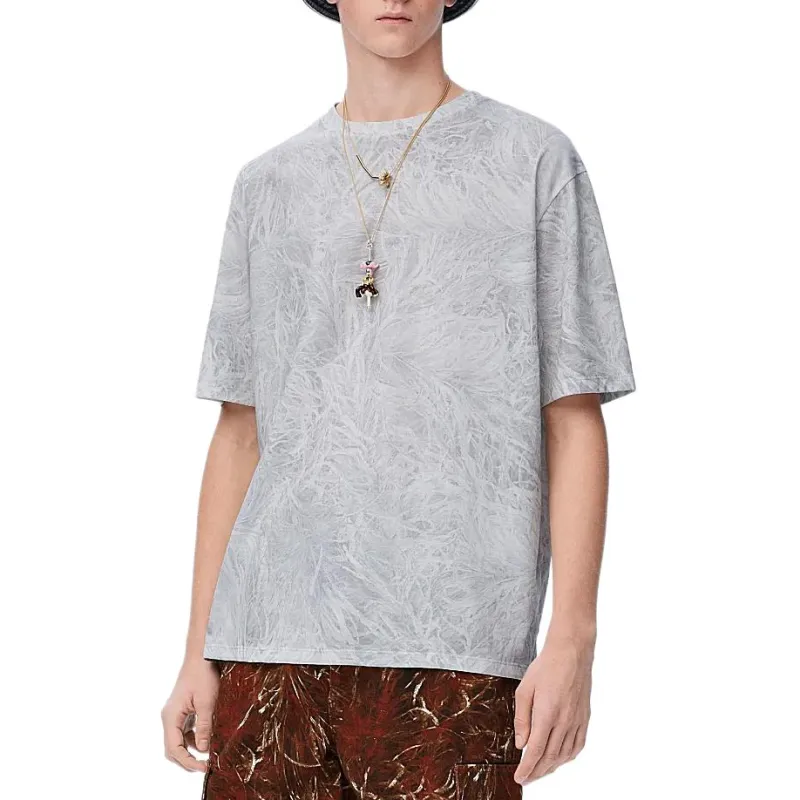 LOEWE Paula's Ibiza SS25 T Shirt Men's Light Gray-1