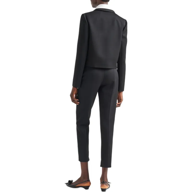 PRADA Wool Sateen Trousers-2