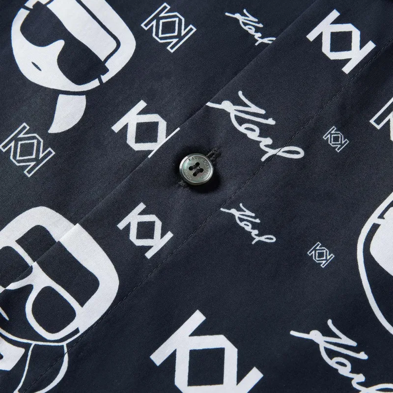 KARL LAGERFELD Shirt Men's Black-3