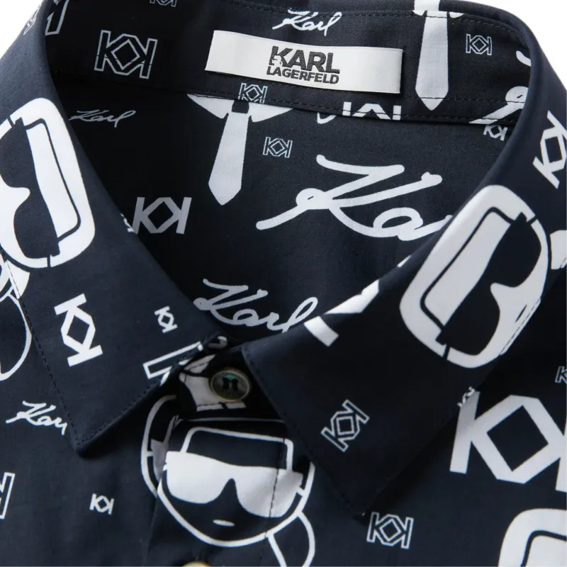 KARL LAGERFELD Shirt Men's Black-1