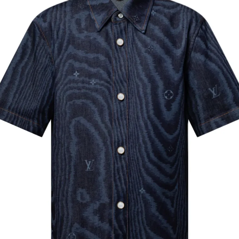 LOUIS VUITTON Short Sleeved Denim Shirt-3