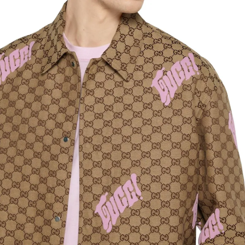 GUCCI FW25 Jackets & Coats Men's Brown-4