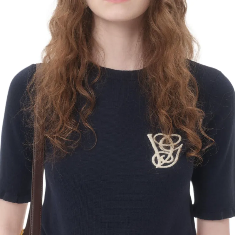 Valentino Embroidered Wool Top-6