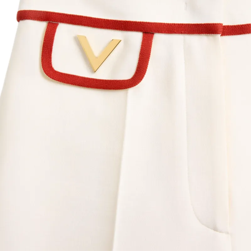 Valentino Crepe Couture Trousers-5