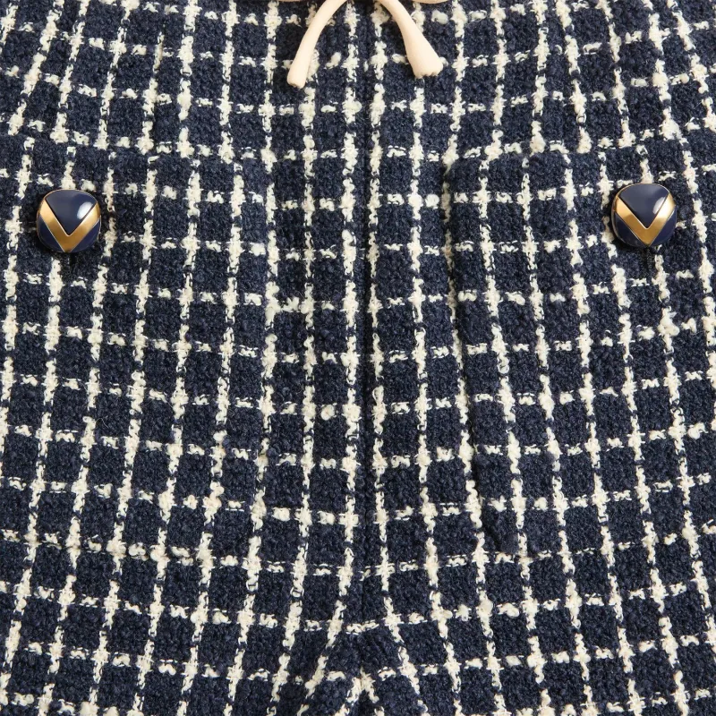 Valentino SS25 Casual Shorts Women's Marine Blue-3