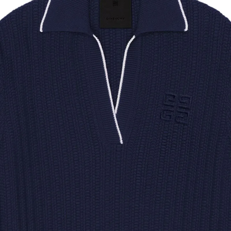Givenchy SS25 Long Sleeved Dress Women's Dark Blue-3
