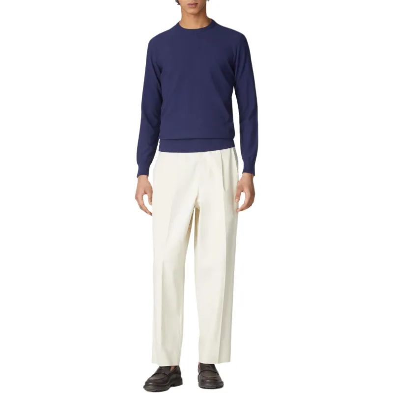 Loro Piana Knitwear Men's Cobalt Diamond Blue-3