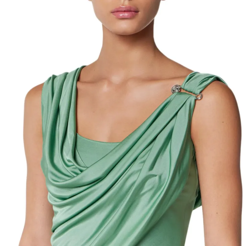 VERSACE Draped Mini Dress-4