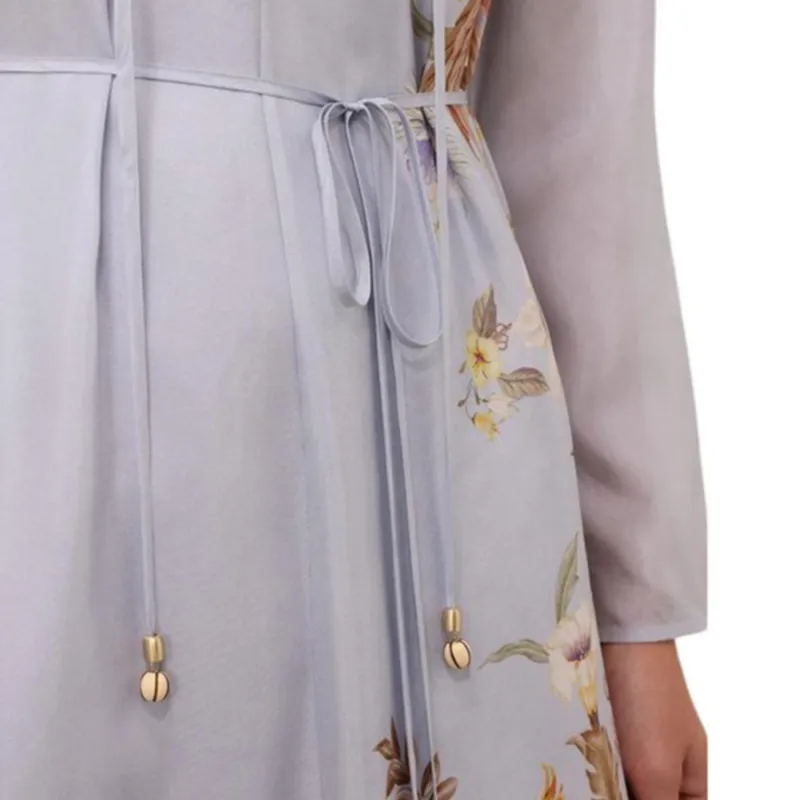 Zimmermann SS25 Long Sleeved Dress Women's Purple-7