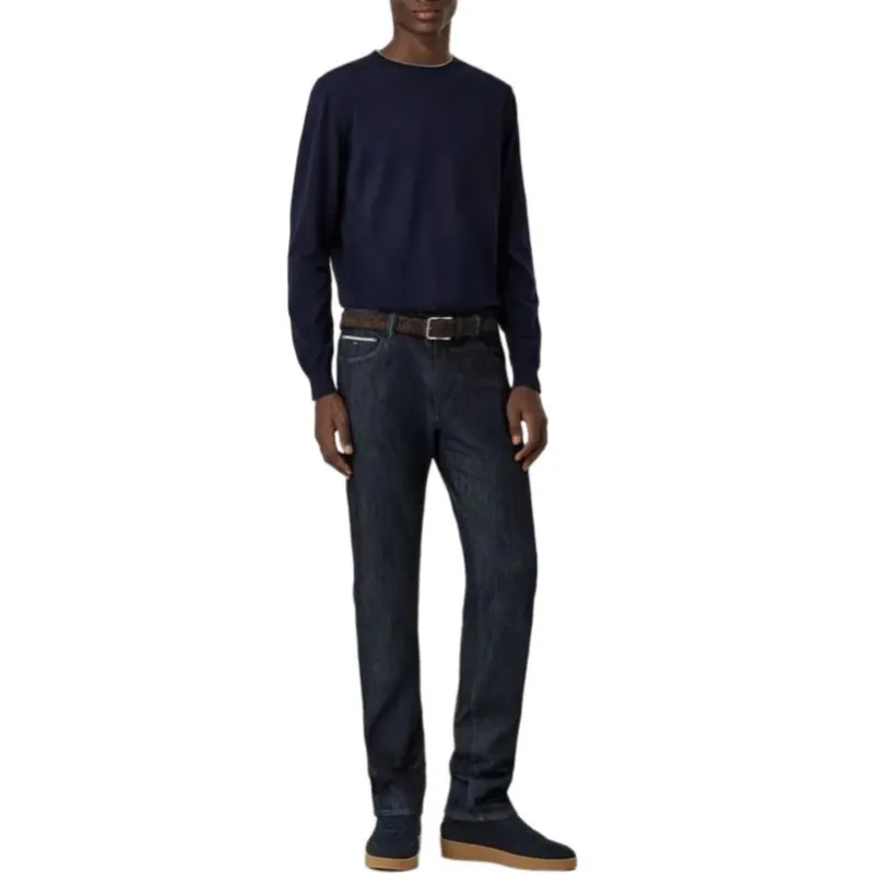 Canali Jeans Men Dark Blue-2
