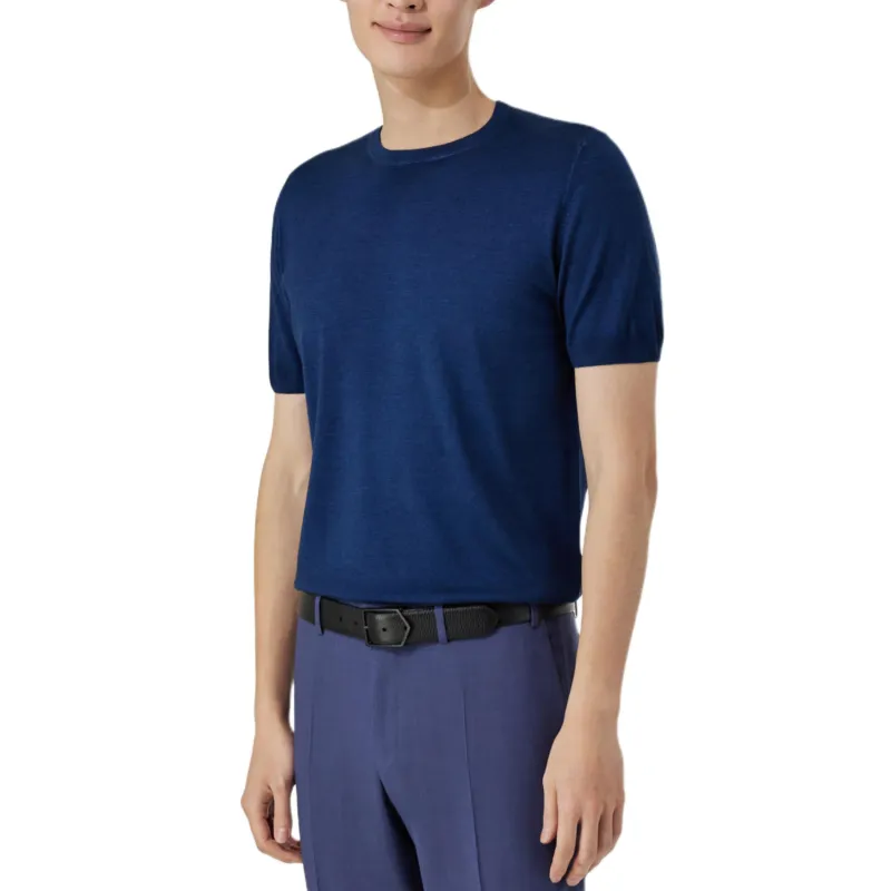 Canali Fine knit T shirt-3